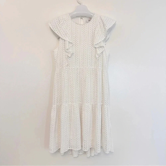 CROSBY BY MOLLIE BURCH Joe Joe Dress in White L - Picture 2 of 12
